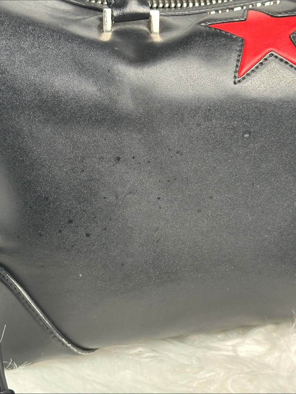 💯Authentic Givenchy Black Leather Star Satchel Crossbody Bag🍀 - Picture 14 of 16